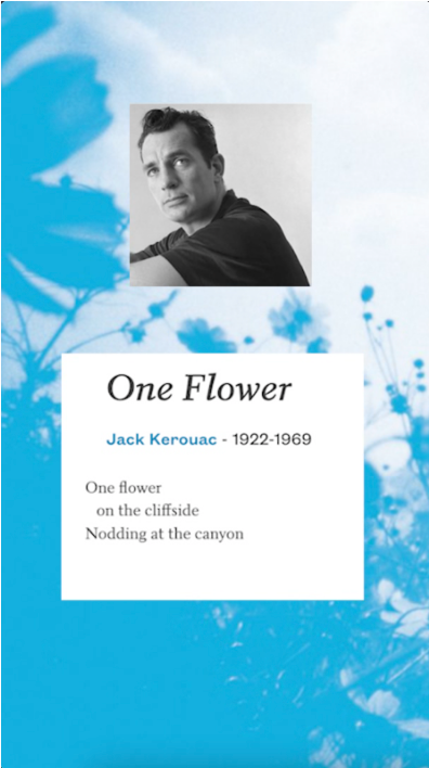 “One Flower” by Jack Kerouac